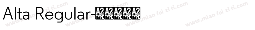 Alta Regular字体转换